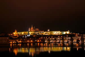 Dark Sky At Prague Castle Wallpaper