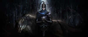 Dark_ Souls_ Artorias_and_ Sif Wallpaper