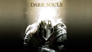 Dark Souls Black Knight In Intense Combat Wallpaper