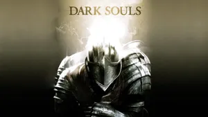 Dark Souls Black Knight In Intense Combat Wallpaper