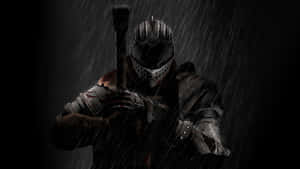 Dark Souls Black Knightin Rain Wallpaper