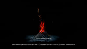 Dark Souls Bonfire Illuminating The Night Wallpaper