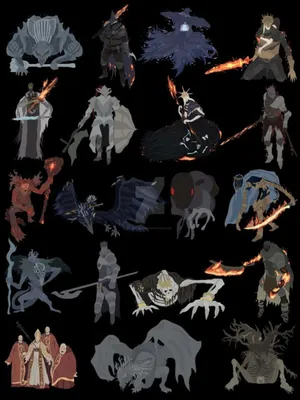 Dark Souls Boss Collage Wallpaper