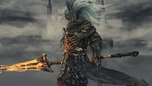 Dark Souls Boss With Flaming Sword Wallpaper