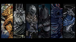 Dark Souls Bosses - Indomitable Foes Of The Dark Souls Universe Wallpaper