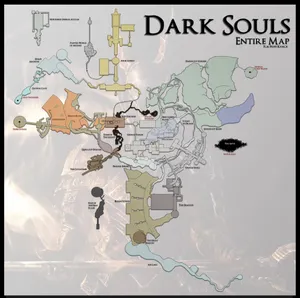 Dark Souls Complete Map Wallpaper