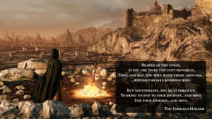 Dark Souls Emerald Herald In Majula Wallpaper
