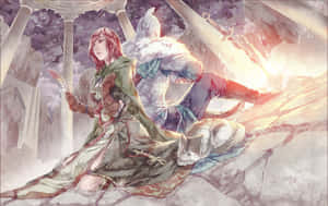 Dark Souls Emerald Herald In Majula Wallpaper