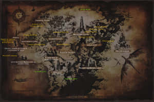 Dark Souls I I Game Map Wallpaper