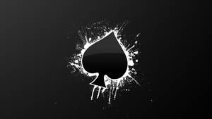 Dark Spade Cool Black Wallpaper