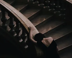 Dark_ Staircase_ Contemplation.jpg Wallpaper