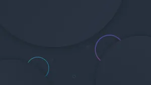 Dark Theme Glowing Abstract Circles Wallpaper