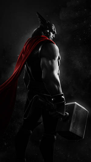 Dark Thor Superhero Background Wallpaper