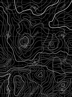 Dark Topography Map Wallpaper