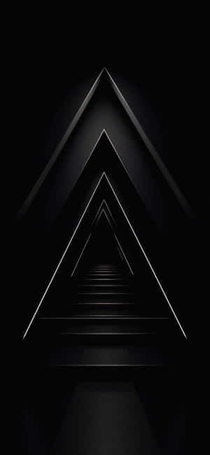 Dark_ Triangular_ Aesthetic_ Abstract Wallpaper