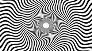 Dark Trippy Optical Illusion Swirl Wallpaper
