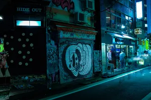 Dark Urban Nightlife Scene Wallpaper