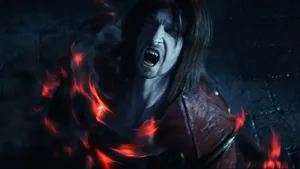 Dark Vampire In Enigmatic Night Wallpaper