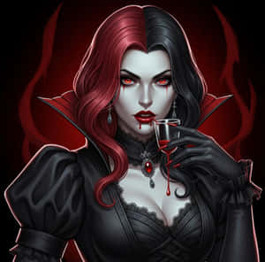 Dark Vampire Queen Pfp Wallpaper