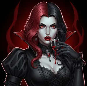 Dark Vampire Queen Pfp Wallpaper