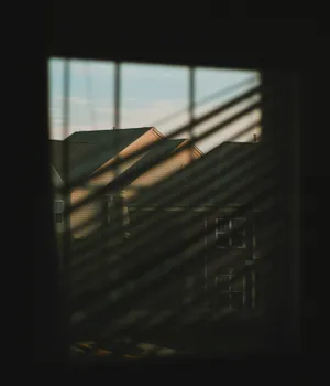 Dark Window Simple Phone Wallpaper