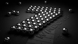 Dark Windows 7 Metal Balls Wallpaper