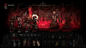 Darkest Dungeon Battle Scene Wallpaper