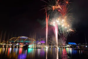 Darling Harbor Fireworks Display Sydney Wallpaper