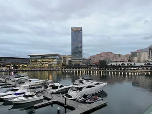 Darling Harbor Sydney Dusk View Wallpaper