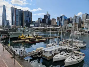 Darling Harbor Sydney Maritime Scene Wallpaper