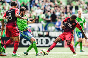 Darlington Nagbe Seattle Sounders Match Wallpaper