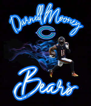 Darnell Mooney Chicago Bears Art Wallpaper