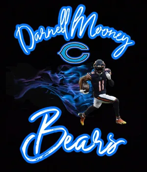Darnell Mooney Chicago Bears Art Wallpaper