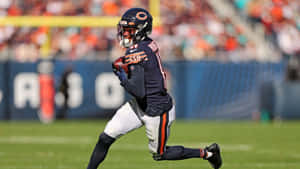 Darnell Mooney Chicago Bears Game Action Wallpaper
