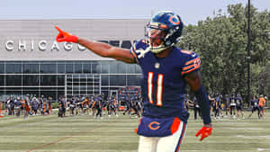 Darnell Mooney Chicago Bears Training Wallpaper