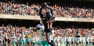 Darnell Mooney Spectacular Catchat Soldier Field Wallpaper