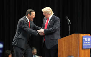 Darrell Issa And Donald Trump Shaking Hands Wallpaper