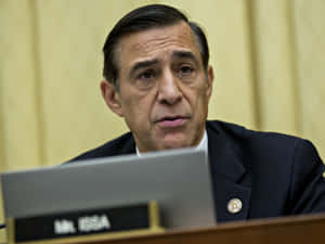 Darrell Issa Blurry Yellow Background Wallpaper