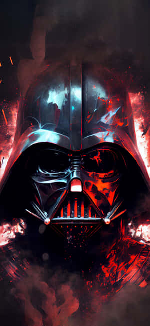 Darth Vader Red Blue Artwork Wallpaper