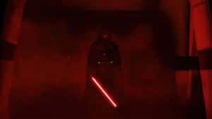 Darth Vader Red Lightsaber Glow4 K Wallpaper