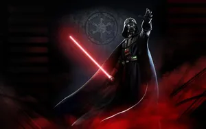 Darth Vader Star Wars Red Lightsaber Wallpaper