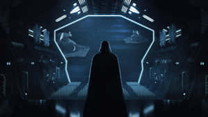 Darth Vader Starship Observation4 K Wallpaper