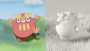 Darumaka Pokemon Dual Representation Wallpaper