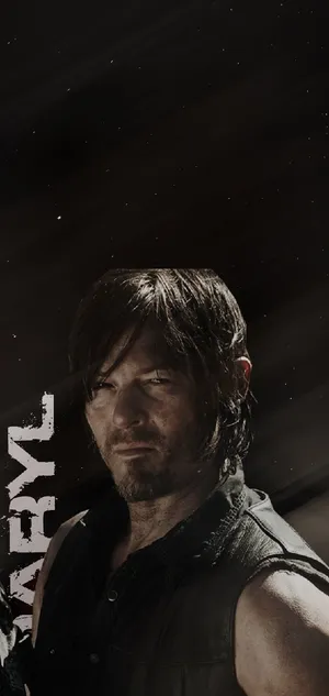 Daryl Dixon Intense Gaze Wallpaper