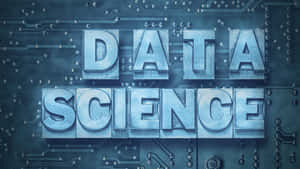 Data Science Metal Block Letters Wallpaper