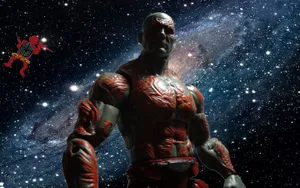 Dave Bautista As Drax The Destroyer In Marvel's Guardians Of The Galaxy Wallpaper