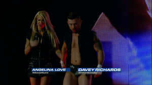 Davey Richards Angelina Love Impact Grand Wallpaper