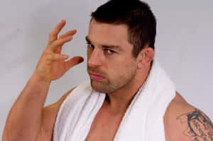 Davey Richards Towel Wolves Pose Wallpaper