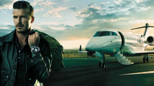 David Beckham In Breitling Wallpaper