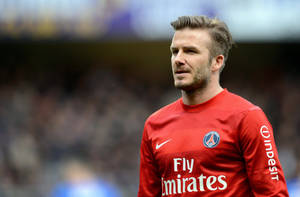 David Beckham In Psg Jersey Wallpaper